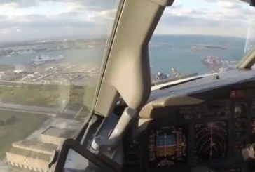 ویدیوی جذاب از فرود هواپیما از دید خلبان